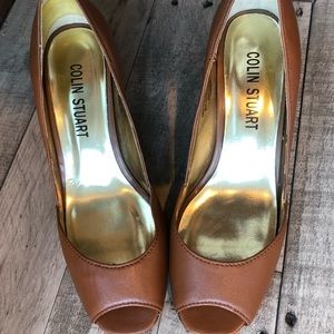 COLIN STUART … peep toe high heels